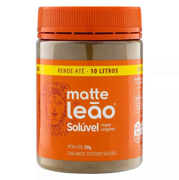 Chá Matte Leão Solúvel Natural Em Pó Pote de 50g