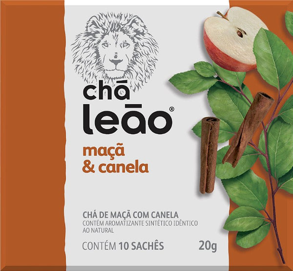 Chá Leão Premium - Maçã com Canela 10 Sachês