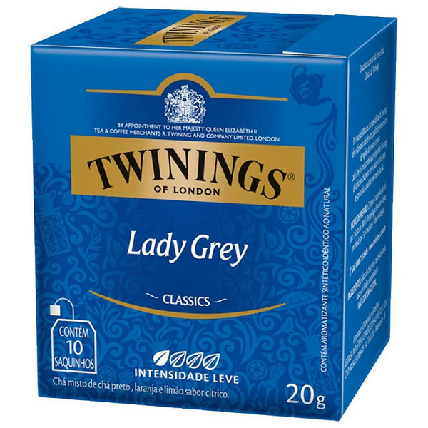 Chá Preto Lady Grey Twinings - 20g / 10 sachês