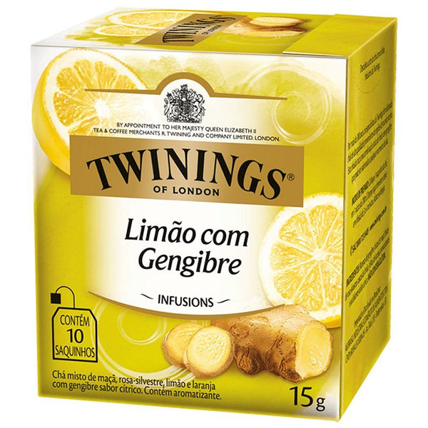 Chá de Limão com Gengibre Twinings - 15g / 10 sachês