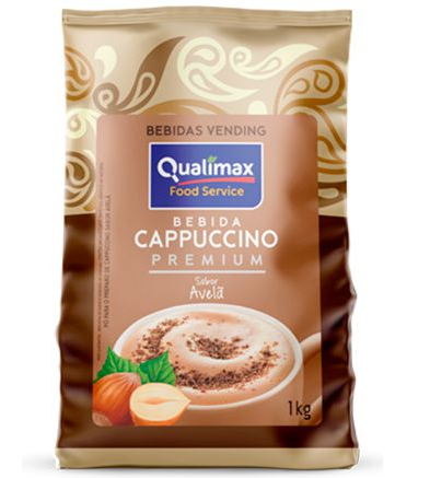 Cappuccino Premium Sabor Avelã 1Kg: Linha Profissional - Qualimax