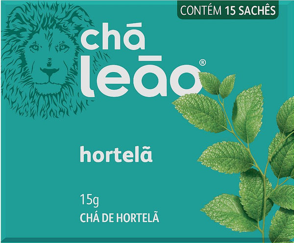 Chá Leão Hortelã 15g em sachês - 15 Sachês