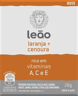 Chá Leão Vitamínico Laranja e Cenoura - 10 Sachês