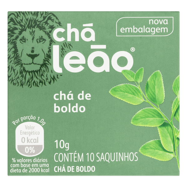 Chá Leão - Chá de Boldo 10g em sachês - 10 Sachês