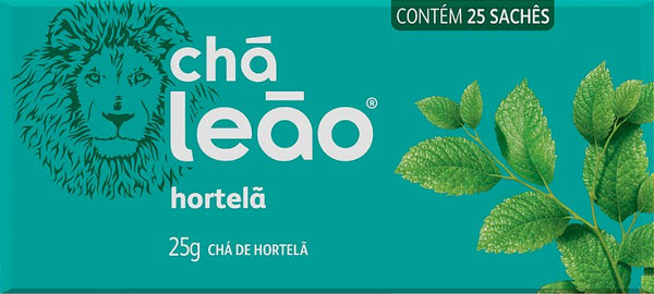 Chá Leão Hortelã 25g em sachês - 25 Sachês