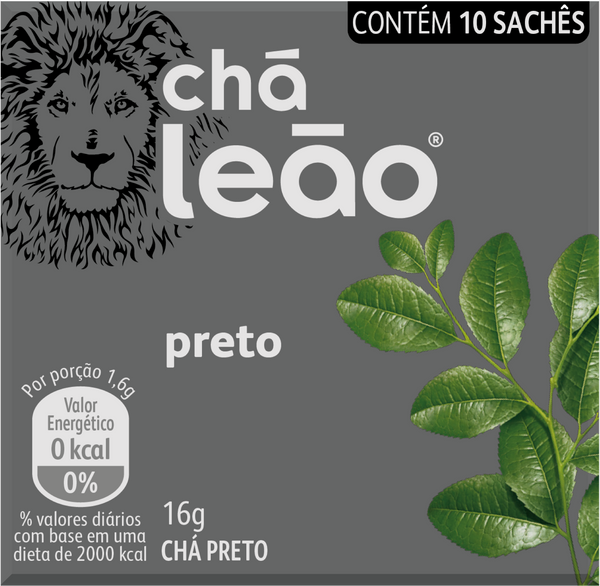 Chá Leão - Chá Preto 16g em sachês - 10 Sachês